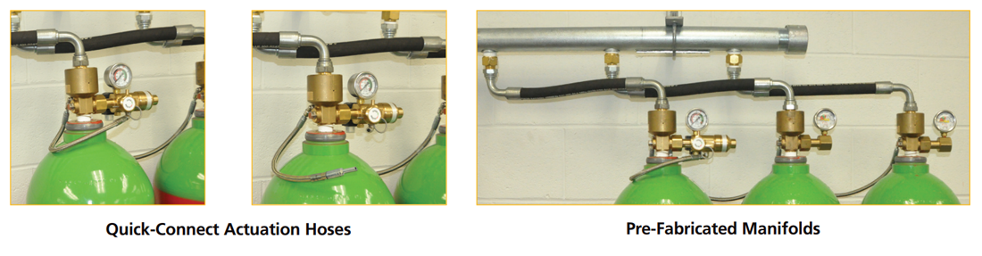 Quick-Connect Actuation Hoses and Pre-Fabricated Manifolds